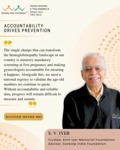 S. V. Iyer — Ignited Minds: sharing their idea of Prevention and Cure