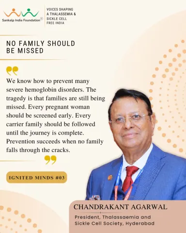 Chandrakant Agarwal — Ignited Minds: sharing their idea of Prevention and Cure
