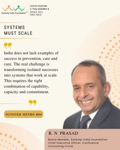 R. N. Prasad — Ignited Minds: sharing their idea of Prevention and Cure